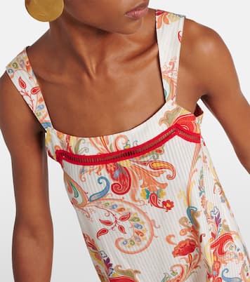 Robe longue en coton et soie | Etro