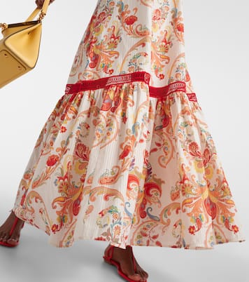Robe longue en coton et soie | Etro