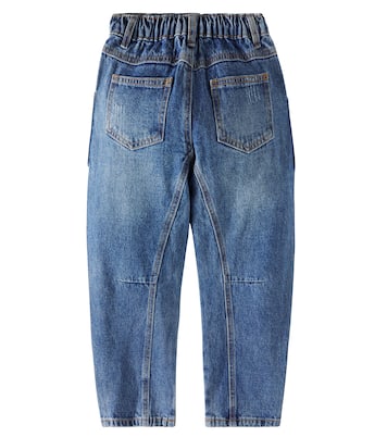 Jeans a gamba larga e vita media | Rylee + Cru