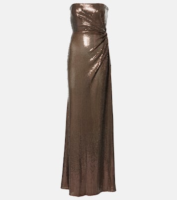 Sequined gathered gown | Alex Perry
