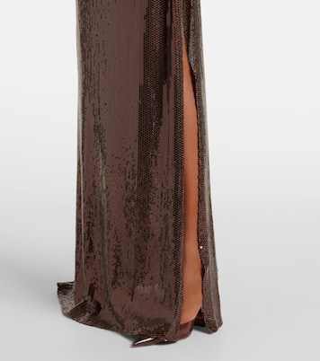 Sequined gathered gown | Alex Perry