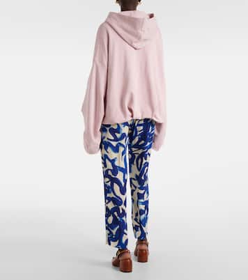 Felpa oversize in cotone con cappuccio | Dries Van Noten