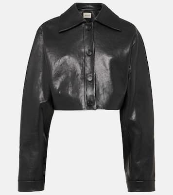 Giacca cropped Sue in pelle | Khaite
