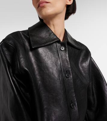 Giacca cropped Sue in pelle | Khaite