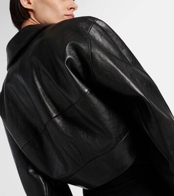 Giacca cropped Sue in pelle | Khaite