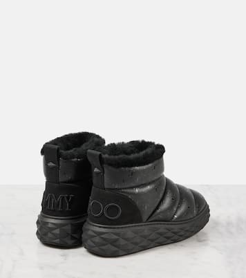 Botas de nieve Xan de piel con borrego | Jimmy Choo