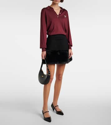 Minigonna in misto cotone | Prada