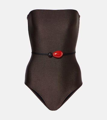 Embellished bandeau swimsuit | Adriana Degreas