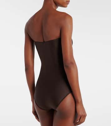 Embellished bandeau swimsuit | Adriana Degreas