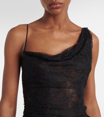 Bridal Lace Minerva semi-sheer open-back gown | Vivienne Westwood