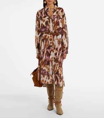 Robe chemise Elaine imprimée en coton | Marant Etoile