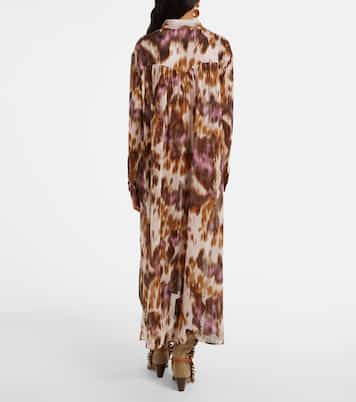 Robe chemise Elaine imprimée en coton | Marant Etoile
