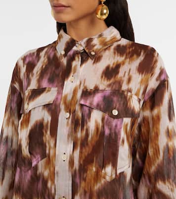Robe chemise Elaine imprimée en coton | Marant Etoile