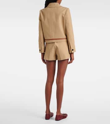 Chaqueta de dril de algodón con Horsebit | Gucci
