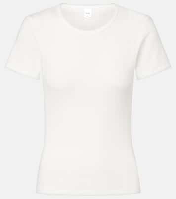 T-shirt in cotone pointelle | Leset