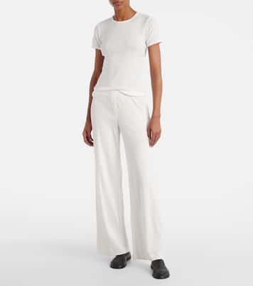 T-shirt in cotone pointelle | Leset