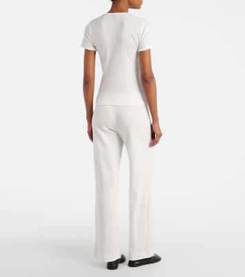 T-shirt in cotone pointelle | Leset