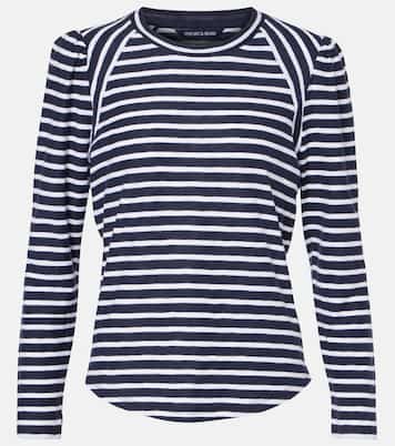 Top in jersey di cotone a righe | Veronica Beard