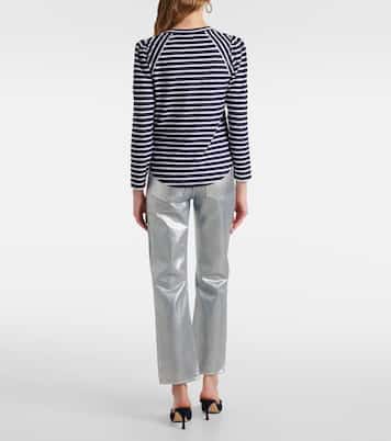 Top in jersey di cotone a righe | Veronica Beard