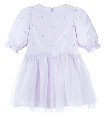 Besticktes Kleid mit Tüll | Stella McCartney Kids