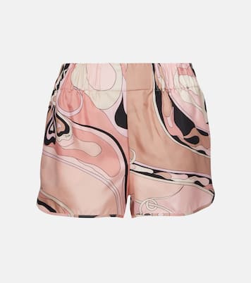Shorts Orchidee in twill di seta | Pucci
