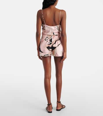 Shorts Orchidee in twill di seta | Pucci