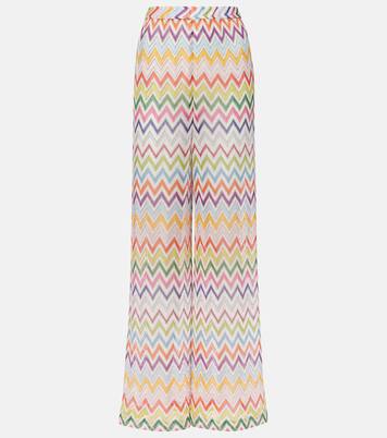 Palazzo-Hose aus Häkelstrick | Missoni