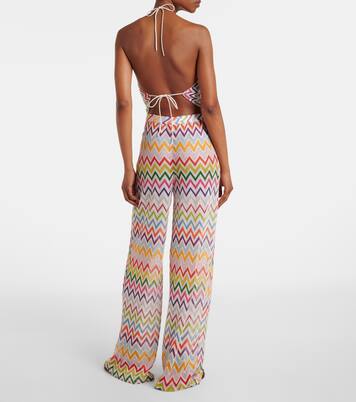 Palazzo-Hose aus Häkelstrick | Missoni