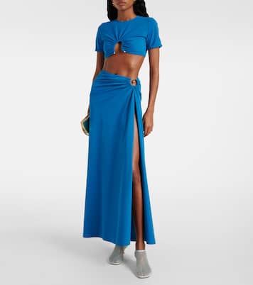 Orbit ruched maxi skirt | Christopher Esber