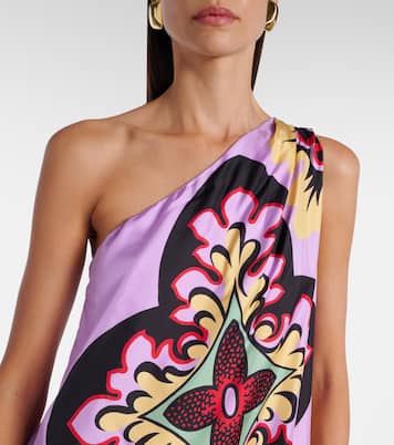 Roy printed silk twill maxi dress | La DoubleJ
