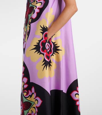 Roy printed silk twill maxi dress | La DoubleJ