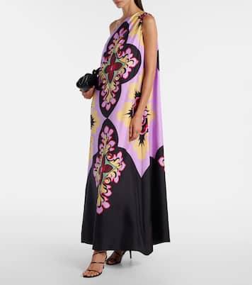 Roy printed silk twill maxi dress | La DoubleJ