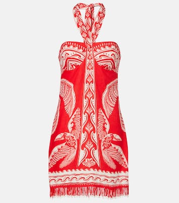 Majestic Coconut Tree linen minidress | Farm Rio