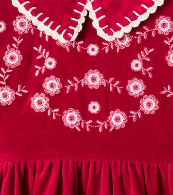 Millie embroidered cotton and linen dress | Bebe Organic