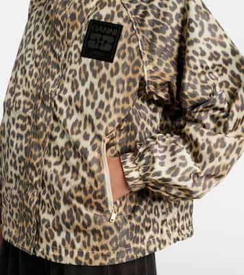 Leopard-print jacket | Ganni