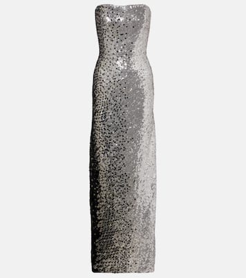 Caron sequined strapless gown | Jenny Packham