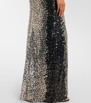 Caron sequined strapless gown | Jenny Packham