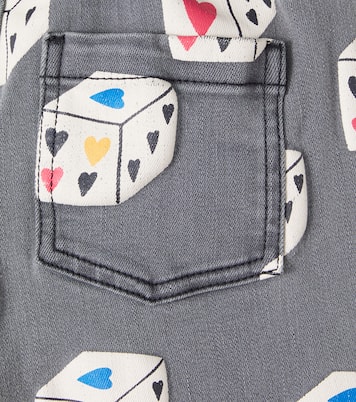 Heart Diced printed jeans | Jellymallow