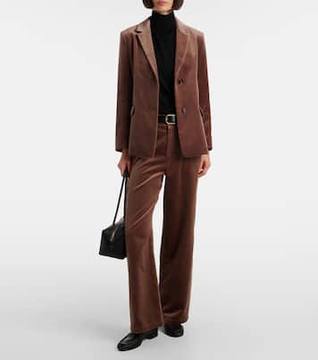 Pantaloni a gamba larga in velluto di cotone | 'S Max Mara