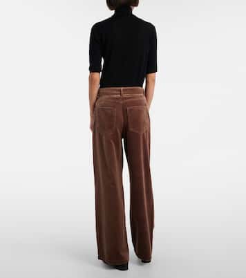 Pantaloni a gamba larga in velluto di cotone | 'S Max Mara