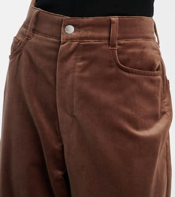 Pantaloni a gamba larga in velluto di cotone | 'S Max Mara