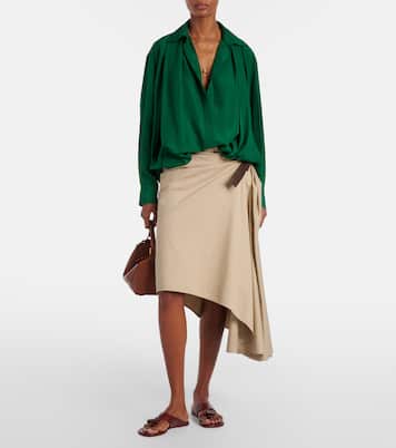 Toggle leather thong sandals | Loewe