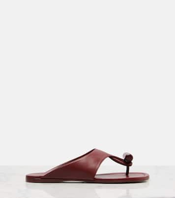 Toggle leather thong sandals | Loewe