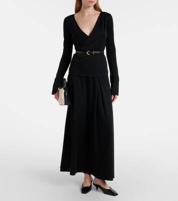 Adagio virgin wool wrap top | Max Mara