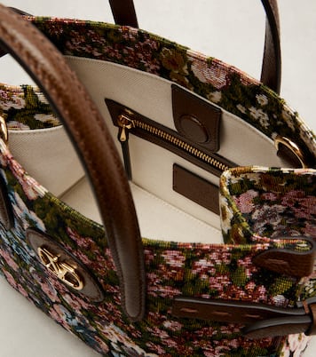 Antibes Small floral jacquard tote bag | Valentino Garavani