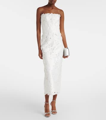 Lace bustier gown | Costarellos