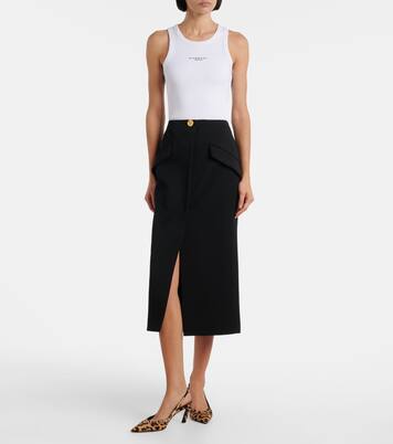 Leopard-print calf hair slingback sandals | Givenchy