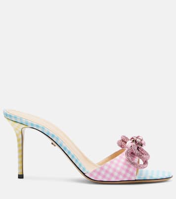 Double Bow 85 gingham mules | Mach & Mach
