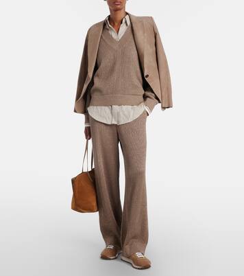 Zapatillas de ante con cuentas Monili | Brunello Cucinelli