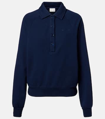 Elle cotton jersey polo sweater | The Upside